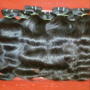 Cabello Indio Virgen de Alta Calidad al por Mayor, Cabello Humano Virgen de Doble Trama, Extensiones de Cabello Remy Liso Natural - Product Image 1