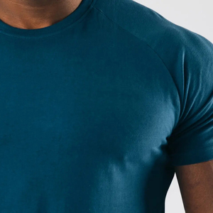 เสื้อยืดคอกลมแขนสั้น140กรัมสำหรับใส่ไปยิมเสื้อยืดคอกลมติดโลโก้ได้ตามต้องการ - Product Image 4