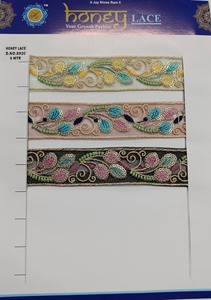 Luxueux coloré Floral brodé Tulle dentelle garniture conceptions complexes filet pour mariée mode décor à la maison sacs chaussures vêtements - Product Image 6