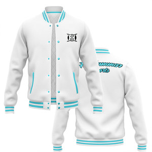 Nuevas chaquetas de bombardero de béisbol con letras personalizadas de moda para parejas bordado con capucha de calle alta con revestimiento de patrón de primavera - Product Image 6
