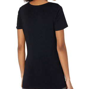 Camiseta de Manga Corta para Mujer, Cuello Redondo, Corte Regular, 100% Algodón, Secado Rápido, Ecológica, de Alta Calidad, Venta al Por Mayor 2026 - Product Image 3