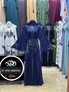 Dubai Abaya belle couleur noire abaya traditionnelle musulmane travail à la main caftan vêtements islamiques traditionnels pour femmes - Product Image 2