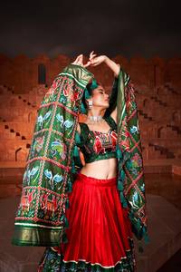 Classic Designer Printed Dola Silk Lehenga Choli Beautiful Lehenga Choli and Digital Print With Gotta Patti Lace Border Dupatta - Product Image 5