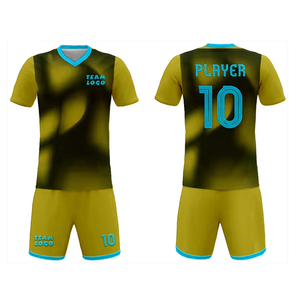 Nom de l'équipe imprimé numéro 100% Polyester France maillots de football hommes uniforme de sport à manches courtes - Product Image 1