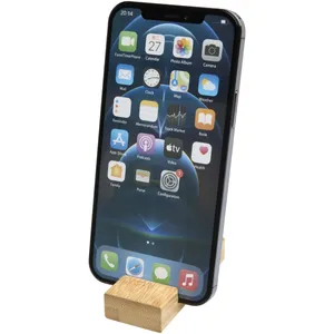 Supporto per Telefono e Portachiavi in Bambù Bosona, Accessorio in Legno Resistente dal Design Elegante - Product Image 3