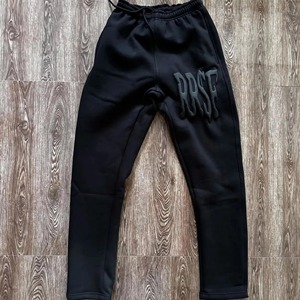 ชุดเซ็ตสตรีทแวร์แบบยูนิเซ็กส์สำหรับวิ่ง พิมพ์ลายพัฟฟ์ พร้อมโลโก้ยางสั่งทำพิเศษ เสื้อฮู้ดดี้สำหรับคนท้องแบบย้อมสีเอซิด ขายส่ง - Product Image 6