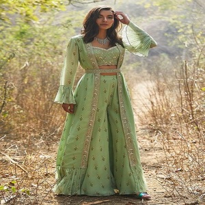 ร้อนขาย2022ตกแต่งพรรคออกแบบสวมใส่ผู้หญิงโค้ตประเภท Kurti ที่มีการออกแบบที่กำหนดเองทุกขนาดที่มีอยู่ - Product Image 2