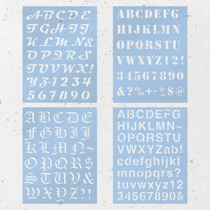 Plantilla de letras del alfabeto reutilizable de plástico para pintar, manualidades y bricolaje - Product Image 2