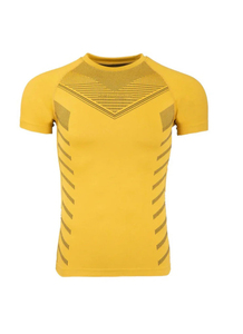 Gym T-shirt Hommes Sports Manches Courtes Jaune Slim Fit Running T Shirt Male Workout Tee Tops Summer Fitness Clothing - Product Image 5