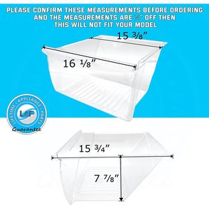 Nuevo Contenedor Inferior para Frigorífico Frigidaire - 240351203/240351206/240351209 - Plástico Doméstico - No Requiere USB - Product Image 2
