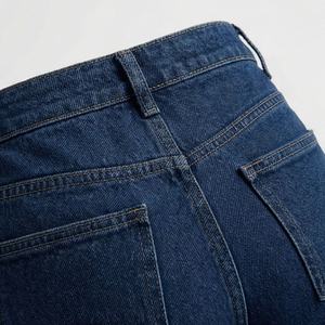 Jeans taille mi-haute, couleur personnalisée, pantalon en denim décontracté pour femmes, qualité d'exportation, pantalon respirant en coton, streetwear, bas de vêtements tendance - Product Image 5