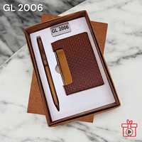 Ensemble cadeau d'entreprise de luxe écologique fait main 2024, logo personnalisé, promotionnel, personnalisation, style rétro exquis, stylo