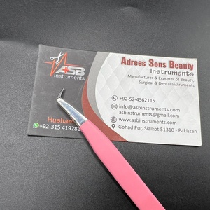 Vente en gros Pince à épiler rose mate japonaise en acier inoxydable Extension de cils de marque privée Type de volume Pince à épiler pour bottes - Product Image 4