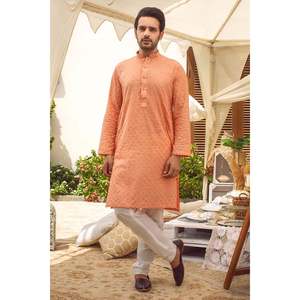 <b>Men's</b> Casual Cotton <b>Thobe</b>-Breathable Two Piece Design Available in XS to 6XL <b>for</b> All Seasons - Product Image 1