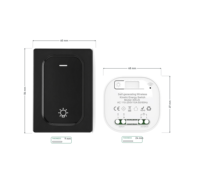 Interrupteur intelligent sans fil auto-alimenté magnétique nouvelle génération sans batterie pour commande de lumière à distance