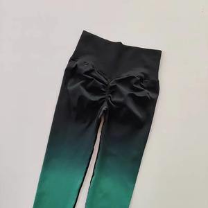 Leggins de Yoga de cintura media de punto con logotipo personalizado para mujer - Product Image 4