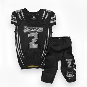 Tenues de football américain personnalisées sur mesure, grandes tailles, 100 % polyester, respirantes, séchage rapide, impression numérique, équipe personnalisée - Product Image 4