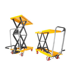 Vente flash JINGXIN Table élévatrice plate en acier 150-1500 kg, manuelle, hydraulique, mobile, type ciseaux, plateforme, élévateur de voiture, 1,7 m - Product Image 4