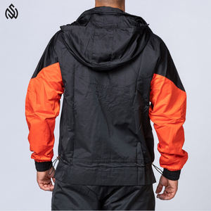 ชุดวอร์มเสื้อกันลมสำหรับผู้ชายกางเกงคาร์โก้ไนลอนแบบมีซิปน้ำหนักเบาชุดวอร์มกันลมออกแบบได้ตามต้องการ - Product Image 4