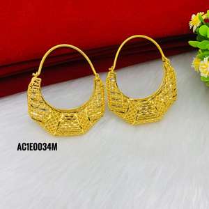 Pendientes chapados en oro de nuevo diseñador en línea Diseño de joyería de moda Pendientes chapados en oro en línea: Estilos de moda para la moda - Product Image 2