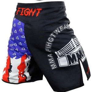 High Quality Custom MMA <b>Shorts</b> Full Sublimation USA Flag Durable Polyester <b>Grappling</b> BJJ Fight <b>Shorts</b> Custom Martial Arts Wear - Product Image 6