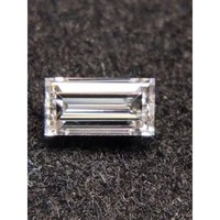 Diamante Natural Brillante de Corte Baguette, Color E, Claridad VVS2, Corte Excelente, Perforado con Láser, Pequeño, Certificado, para Joyería