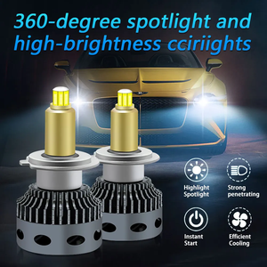 Usine d'éclairage automobile Victor X15 8 faces 360 °   <span class=keywords><strong>Ampoule</strong></span> de <span class=keywords><strong>phare</strong></span> LED 110W 11000LM 9-30V 3000K 4300K 6000K Ventilateur haute vitesse H1 H4 <span class=keywords><strong>H7</strong></span> H11 - Product Image 3