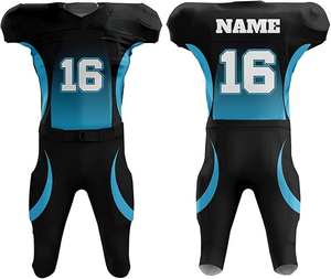 Custom Sublimated Stitched Mesh Jersey Pants Winter Season American Football Uniforms Set OEM Service for Team Practice Gamewear - Product Image 1