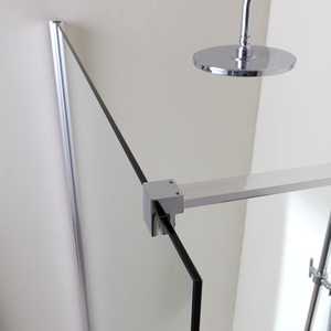 Parete Doccia Walk-In in Vetro Trasparente da 8 mm per Set Bagno - Product Image 2
