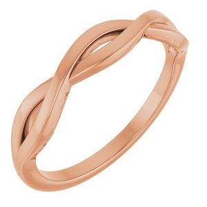 Stuller 14K Yellow Gold Fine Jewelry Twisted <b>Ring</b> 57897:100P <b>Statement</b> <b>Ring</b> with Cut Stone Inlay Everyday Wear - Product Image 1