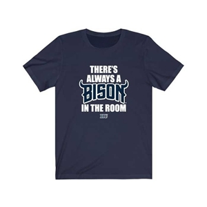 Howard University BISON T-shirt avec logo avant «There's Always BISON Room» Tissu tricoté imprimé HBCU Pride Apparel respirant - Product Image 1