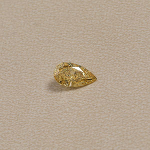3,5 CT corte de pera suelta cultivada en laboratorio CVD diamante elegante Color amarillo relleno exquisita joyería con certificado - Product Image 1