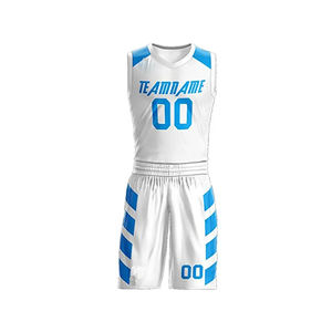 Uniforme de baloncesto de sublimación de poliéster OEM de la mejor calidad conjunto transpirable de secado rápido para adultos jóvenes logotipo personalizado nuevo de talla grande - Product Image 2