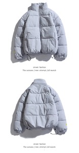 Wholesale Custom Men's Stand Collar Winter Waterproof Padded Bubble Jacket Quilted Outdoor Custom Puffer Jacket Men - Product Image 5