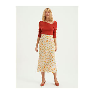 กระโปรงพิมพ์ลายดอกไม้ผ้าวิสโคสสำหรับผู้หญิง BGN ตุรกี - Product Image 1