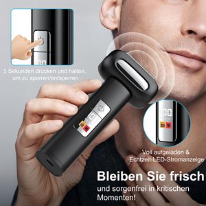 Afeitadora Eléctrica Rotativa para Hombre, Resistente al Agua IPX7, 120 Minutos de Autonomía, Carga USB, Bloqueo de Viaje y Silenciosa para Cara y Barba - Product Image 3