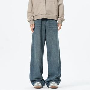 กางเกงคาร์โก้ขากว้างสำหรับผู้ชาย, กางเกงลำลองขายาวสีพื้นลำลองสไตล์เกาหลีแนวสตรีทฮิปฮอปซักงานปาร์ตี้-พร้อมน้ำหนักเบาเล็กน้อย - Product Image 3