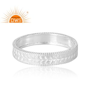 แหวนเงินแท้ 925 ดีไซน์ทันสมัย กำลังเป็นที่นิยม สำหรับผู้หญิง เครื่องประดับสั่งทำพิเศษ ของขวัญสำหรับเธอ ผู้ผลิตเครื่องประดับอินเดีย - Product Image 3