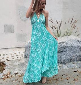 Vestido de algodón de verano para mujer con bordado floral, diseño de moda y decoración de botones, Top transpirable de manga larga para mujer - Product Image 4