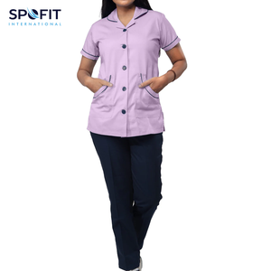 ชุดยูนิฟอร์มพยาบาลสำหรับผู้หญิง ขายส่ง OEM ชุดสครับโรงพยาบาล ผ้าถัก ระบายอากาศได้ดี สวมใส่สบาย รับสั่งทำสีและโลโก้ - Product Image 5