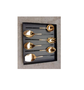 ชุดเครื่องใช้บนโต๊ะอาหารทำจากสแตนเลสมีด้ามจับ12ชิ้นงานหัตถกรรมของราชวงศ์พร้อมกล่องบรรจุของขวัญ - Product Image 2