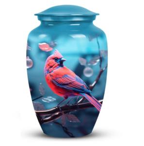 Urnes de crémation en aluminium de conception de belles feuilles Urnes de crémation de repas en gros de l'Inde Accessoires funéraires Urnes pour adultes - Product Image 5