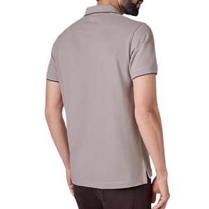 Camiseta Polo Gris Claro para Hombre, Algodón Suave, Manga Corta, Informal, Elegante, Cómoda para Uso Diario, Transpirable - Product Image 6