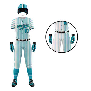 Bouton Style Nouvelle Arrivée Confortable Meilleur Fournisseur Tissu Écologique Adulte Équipe Porter L'uniforme De Baseball PAR DES INDUSTRIES ÉTONNANTES - Product Image 5