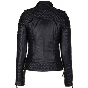 Best Style Custom Design Women's Professional Comfortable With <b>Zipper</b> Closure For Winter Premium Quality Leather Jacket - Product Image 4