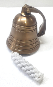 กระดิ่งเรืออลูมิเนียมตกแต่ง เหมาะสำหรับบ้านพักตากอากาศริมชายหาด ร้านอาหาร รีสอร์ท และห้องที่ได้แรงบันดาลใจจากมหาสมุทร - Product Image 6