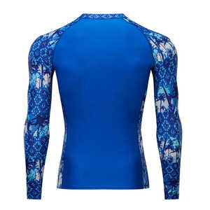 Rashguard d'entraînement MMA Jiu Jitsu, couleur personnalisée, manches longues, rashguard pour hommes, rashguards en polyester - Product Image 3