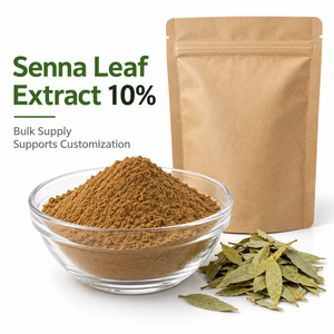 LongBio Estratto in Polvere di Foglie di Senna Sennoside A+B 10% HPLC Estratto Erboristico di Cassia Acutifolia Fornitura all'Ingrosso OEM ODM - Product Image 1