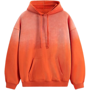 Comfortable <b>Pullover</b> Hoodie Soft Fleece Orange Hoodie Custom Blank Hoodie – Perfect for Printing & Embroidery - Product Image 1