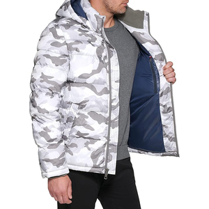 Chaqueta acolchada de lana para hombre, capucha, estilo callejero, servicio OEM disponible, estándar, tallas grandes, colección de invierno, envío DDP - Product Image 3